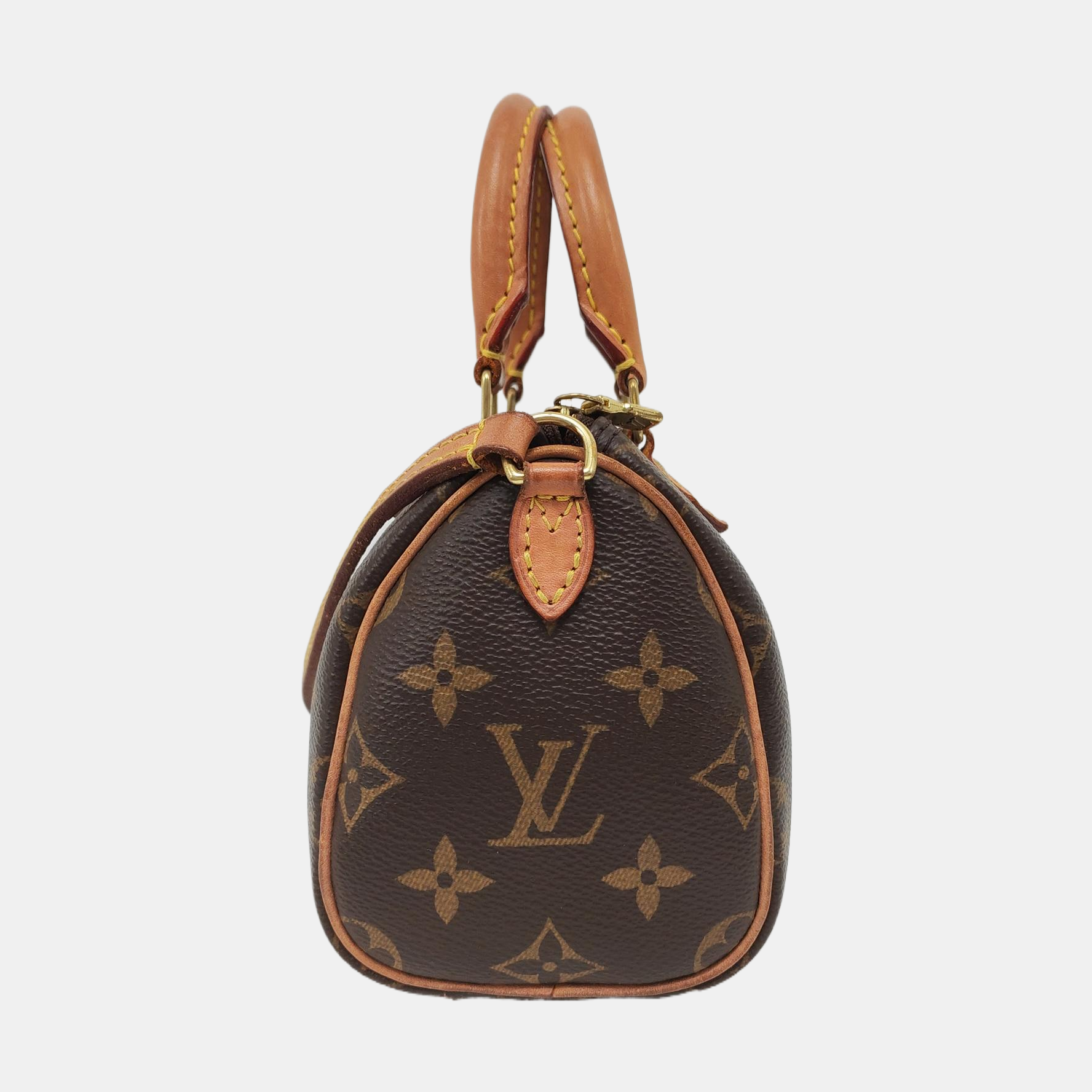 SPEEDY Nano Monogram Coated Canvas Brown