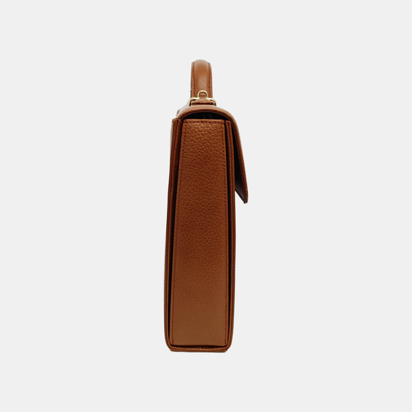 Calfskin Shoulder Bag Brown
