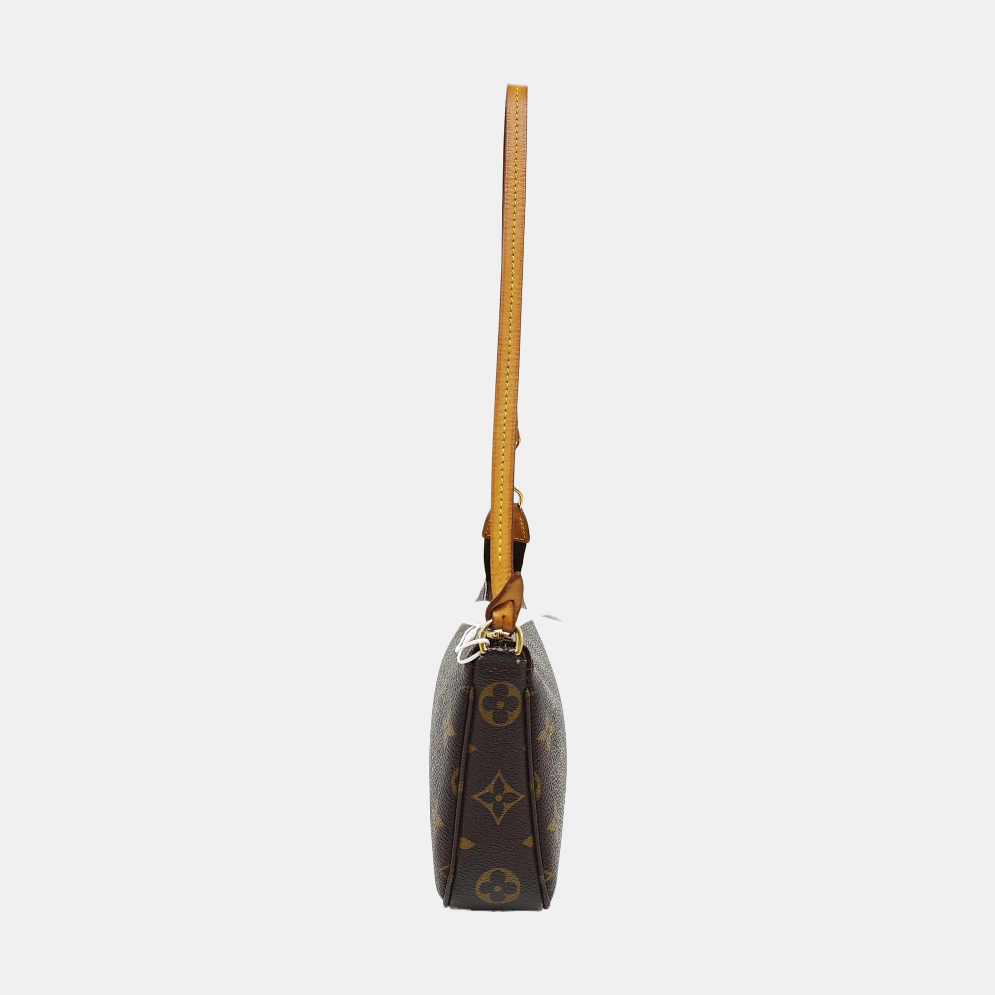 ACCESSOIRES GM Monogram Coated Canvas Brown