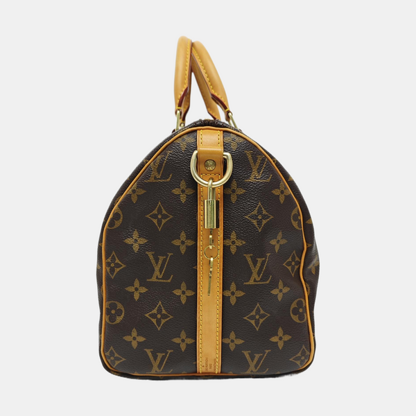 SPEEDY 30 Monogram Coated Canvas Brown