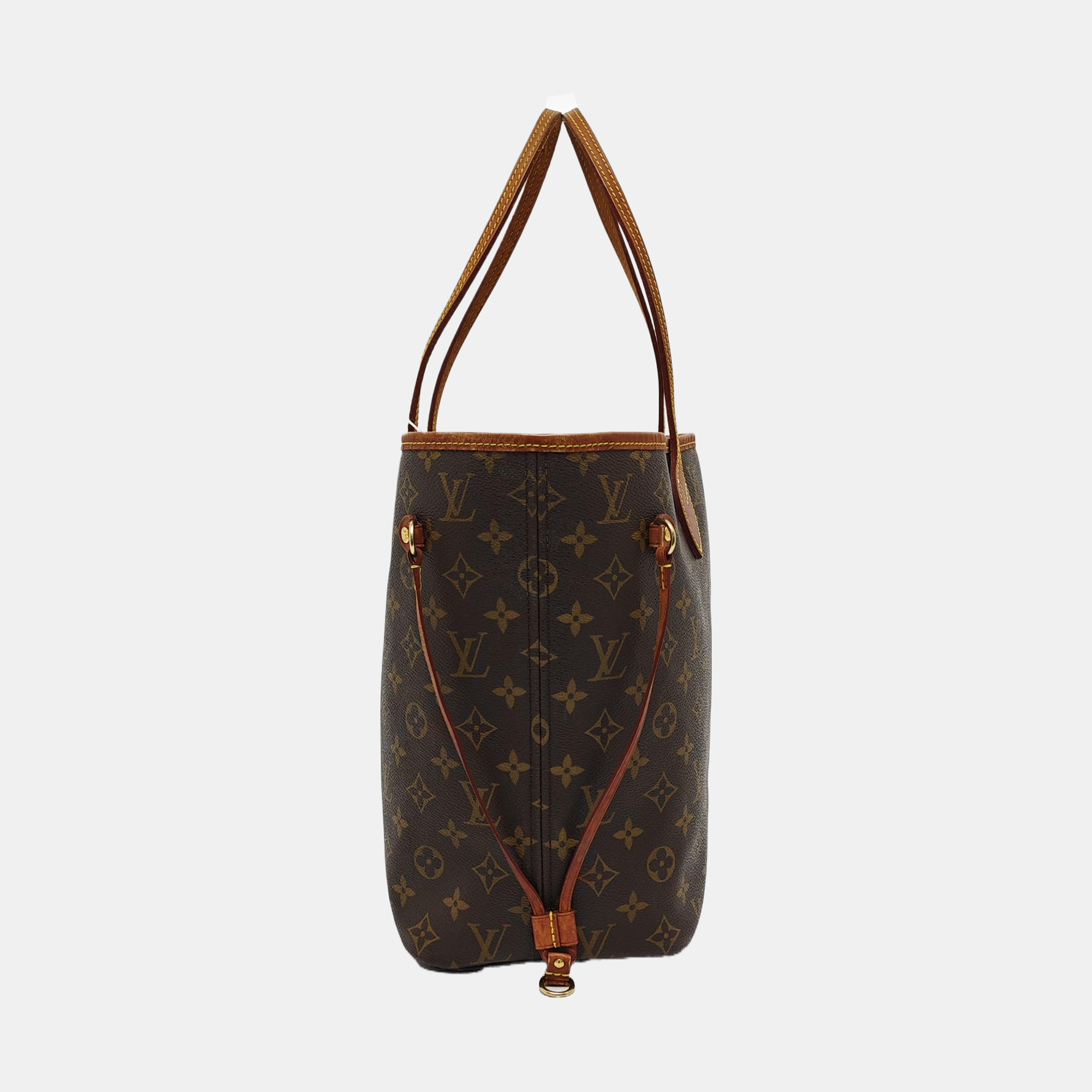 NEVERFULL MM Monogram Coated Canvas Brown