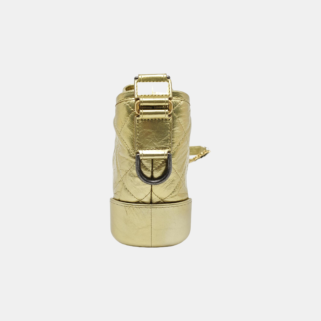 GABRIELLE Small Quilted Calfskin Gold