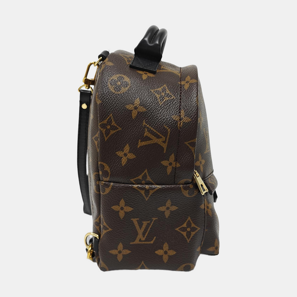 PALM SPRINGS Mini Monogram Coated Canvas Brown