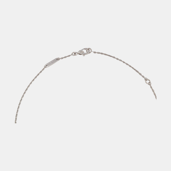 Vintage Alhambra 18k White Gold Silver Necklace