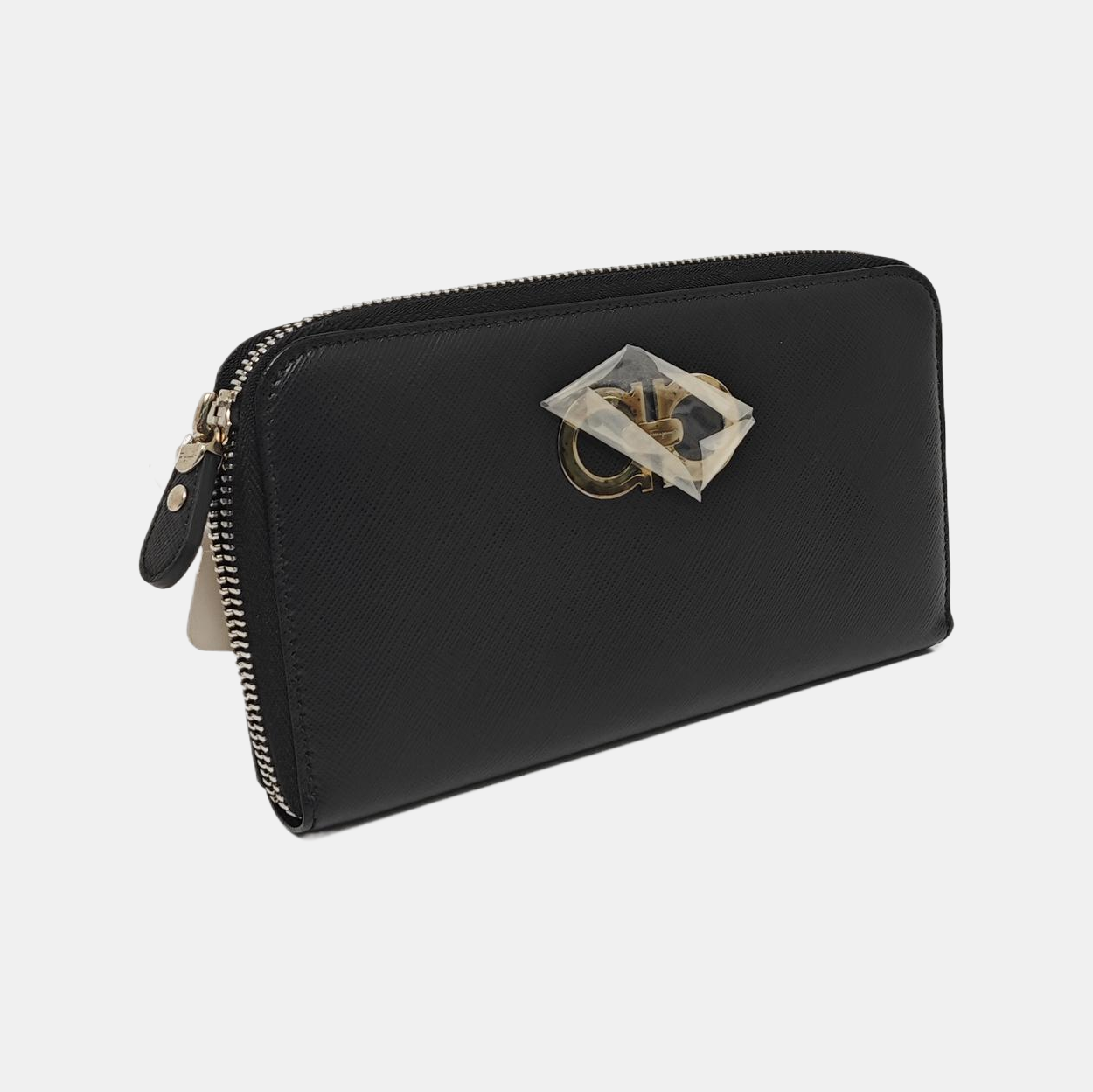 Gancini Calfskin Black Wallet