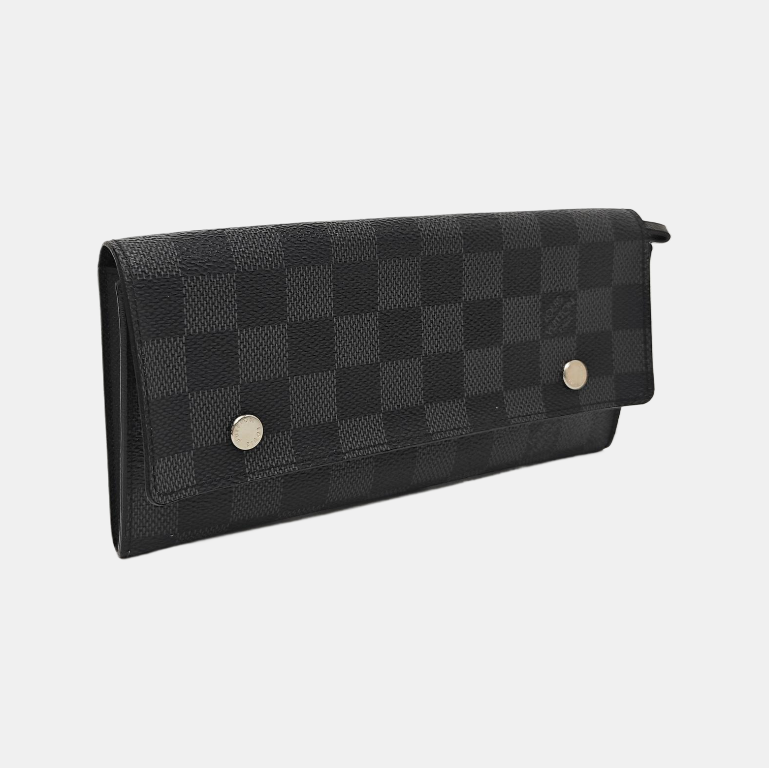 GRAPHITE LONG Damier Graphite Coated Canvas Gray Wallet