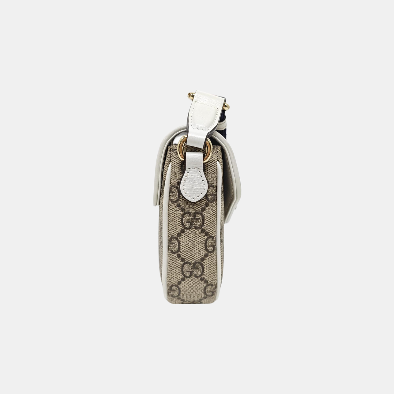 Ophidia Large Monogram Coated Canvas Beige