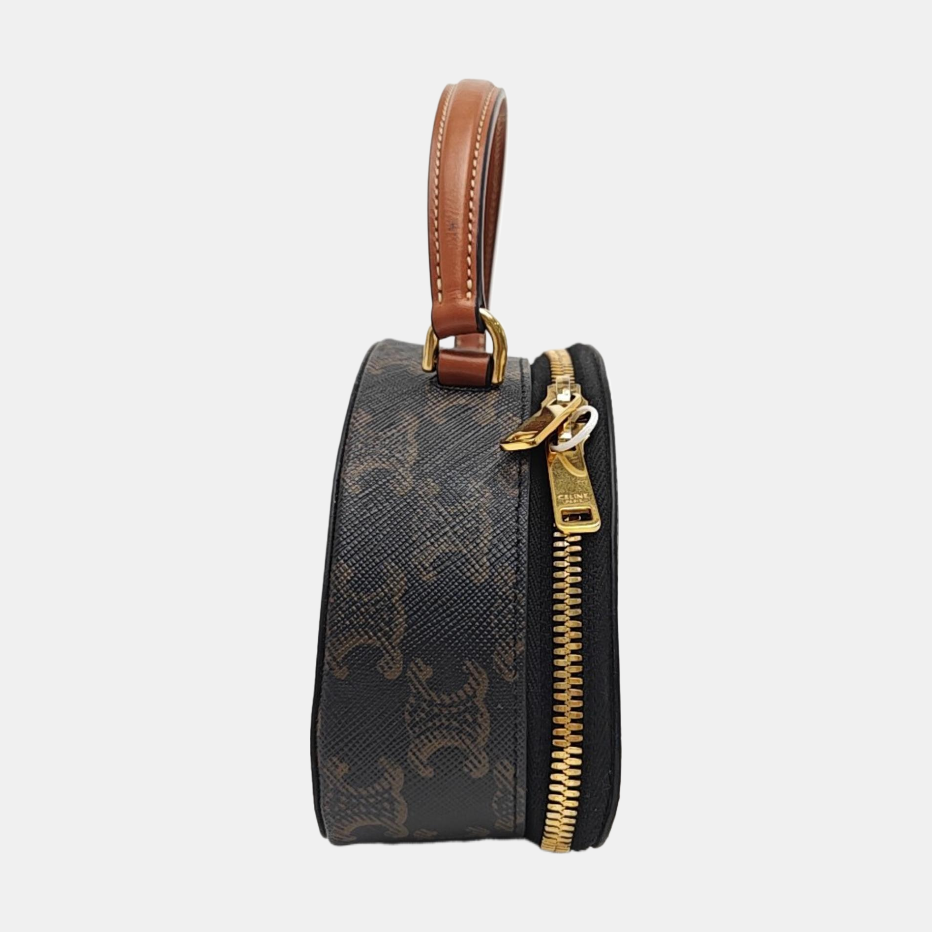 TRIOMPHE Small Coated Canvas Black