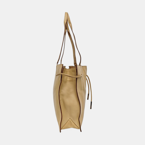 Calfskin Tote Bag Beige