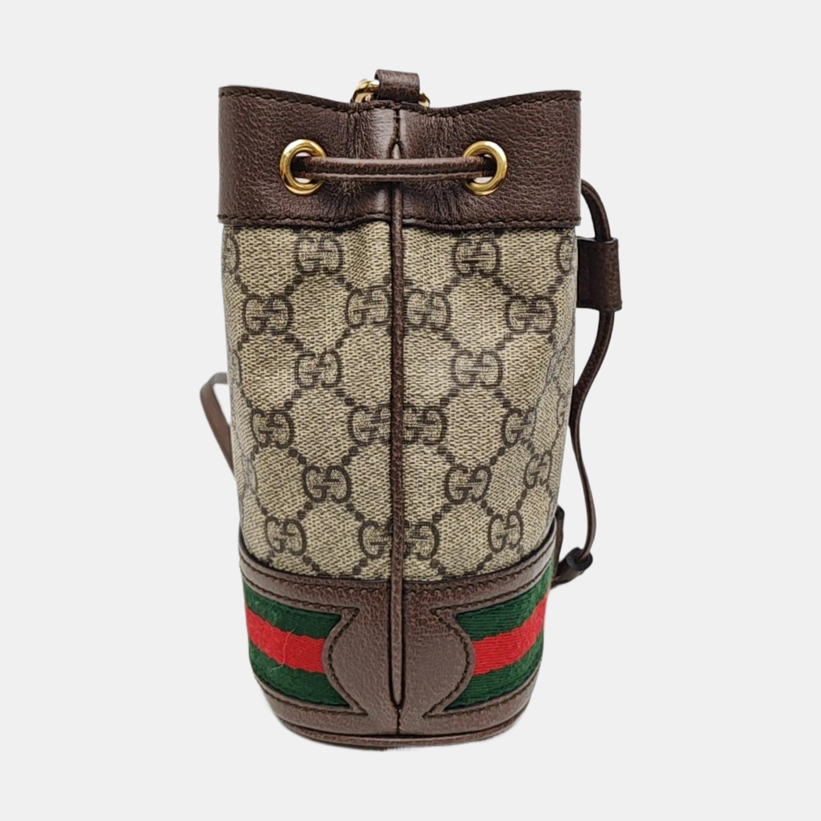 Ophidia Mini Monogram Coated Canvas Beige