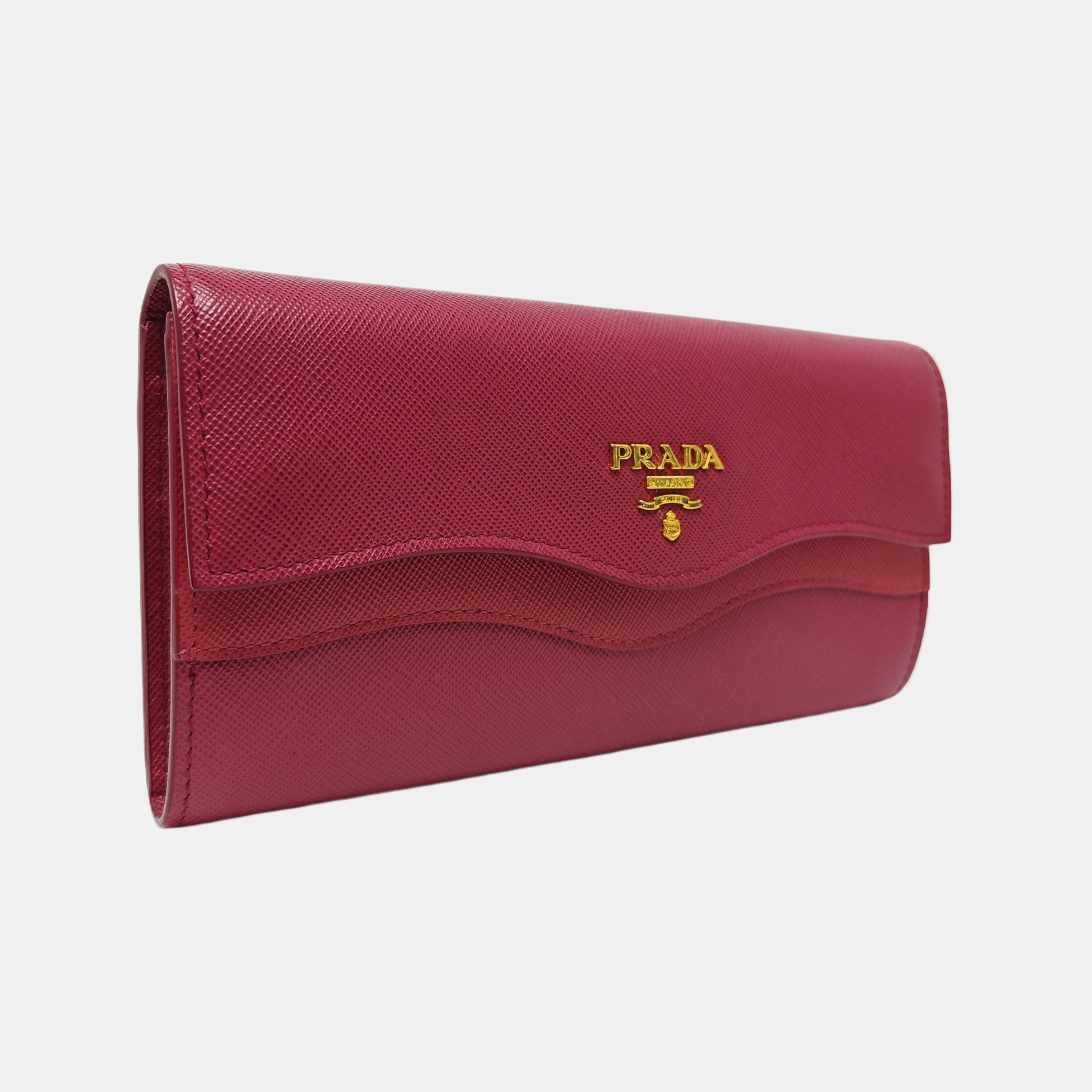 Saffiano Calfskin Wallet Red