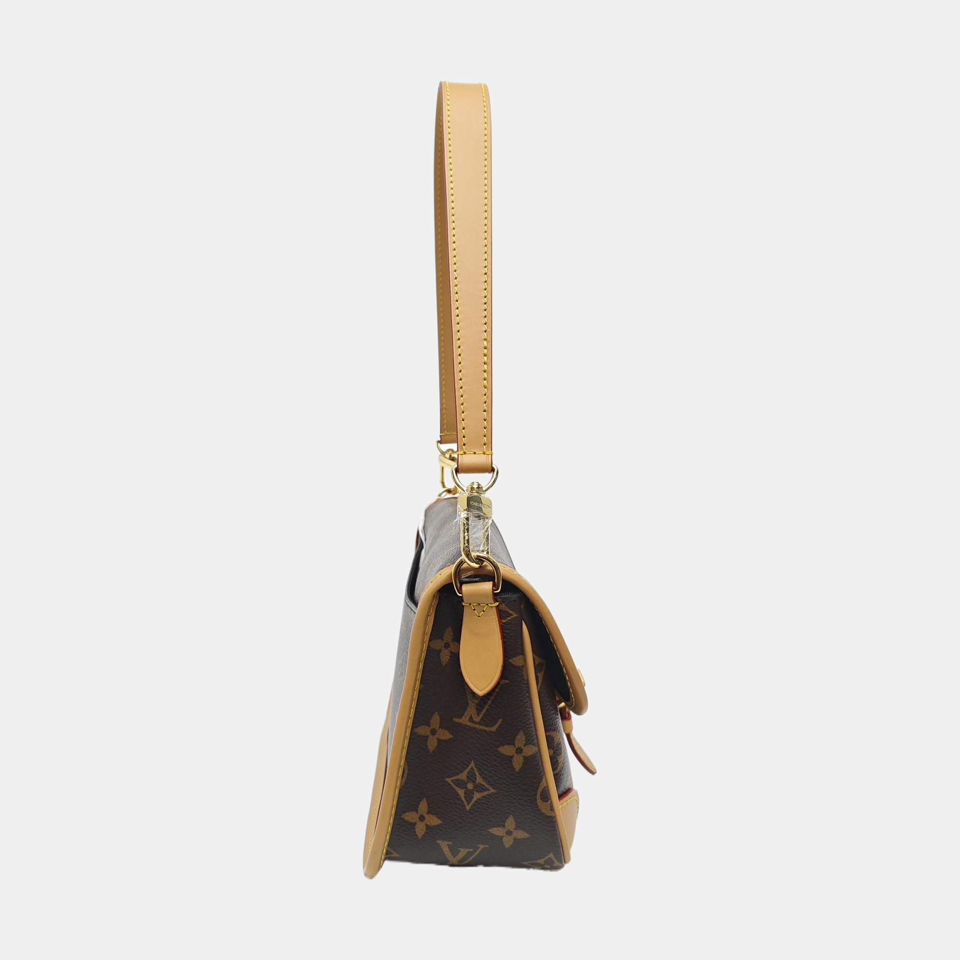 DIANE Monogram Coated Canvas Brown
