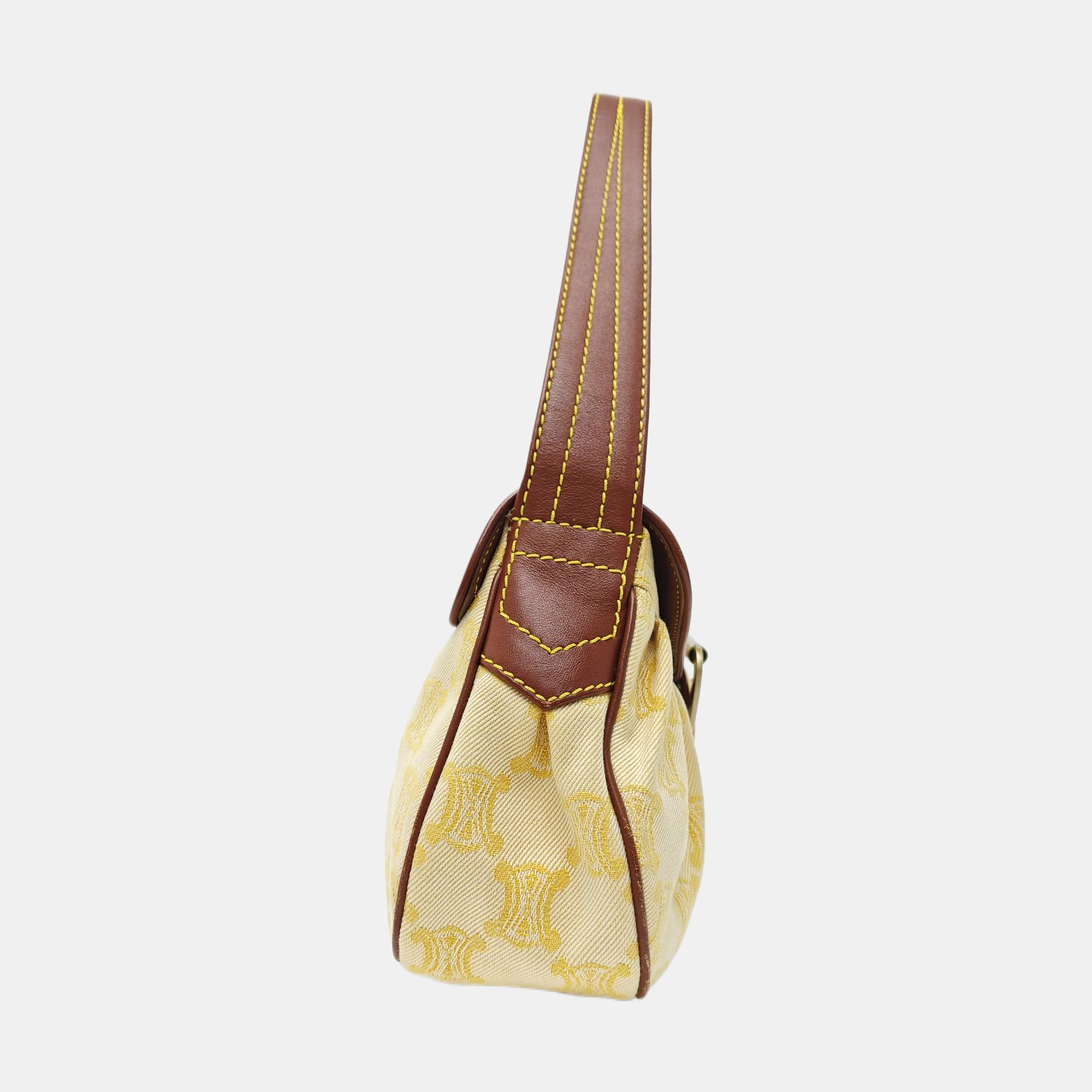 Canvas Top Handle Bag Yellow