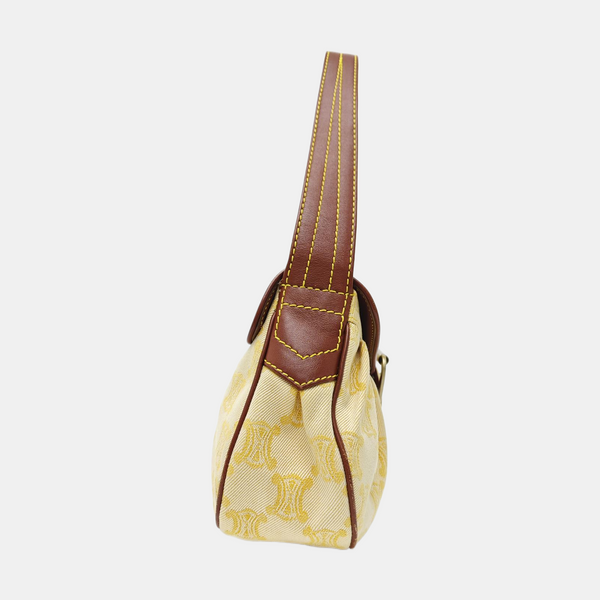 Canvas Top Handle Bag Yellow