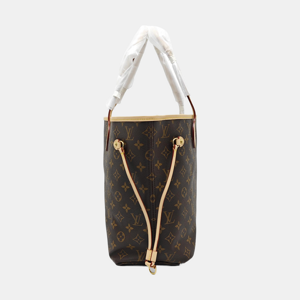 NEVERFULL MM Monogram Coated Canvas Brown