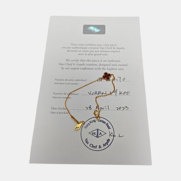 Sweet Alhambra 18k Rose Gold Bracelet