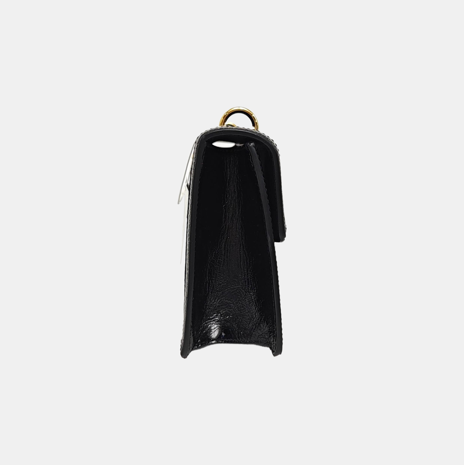 Sylvie Small Monogram Velvet Black