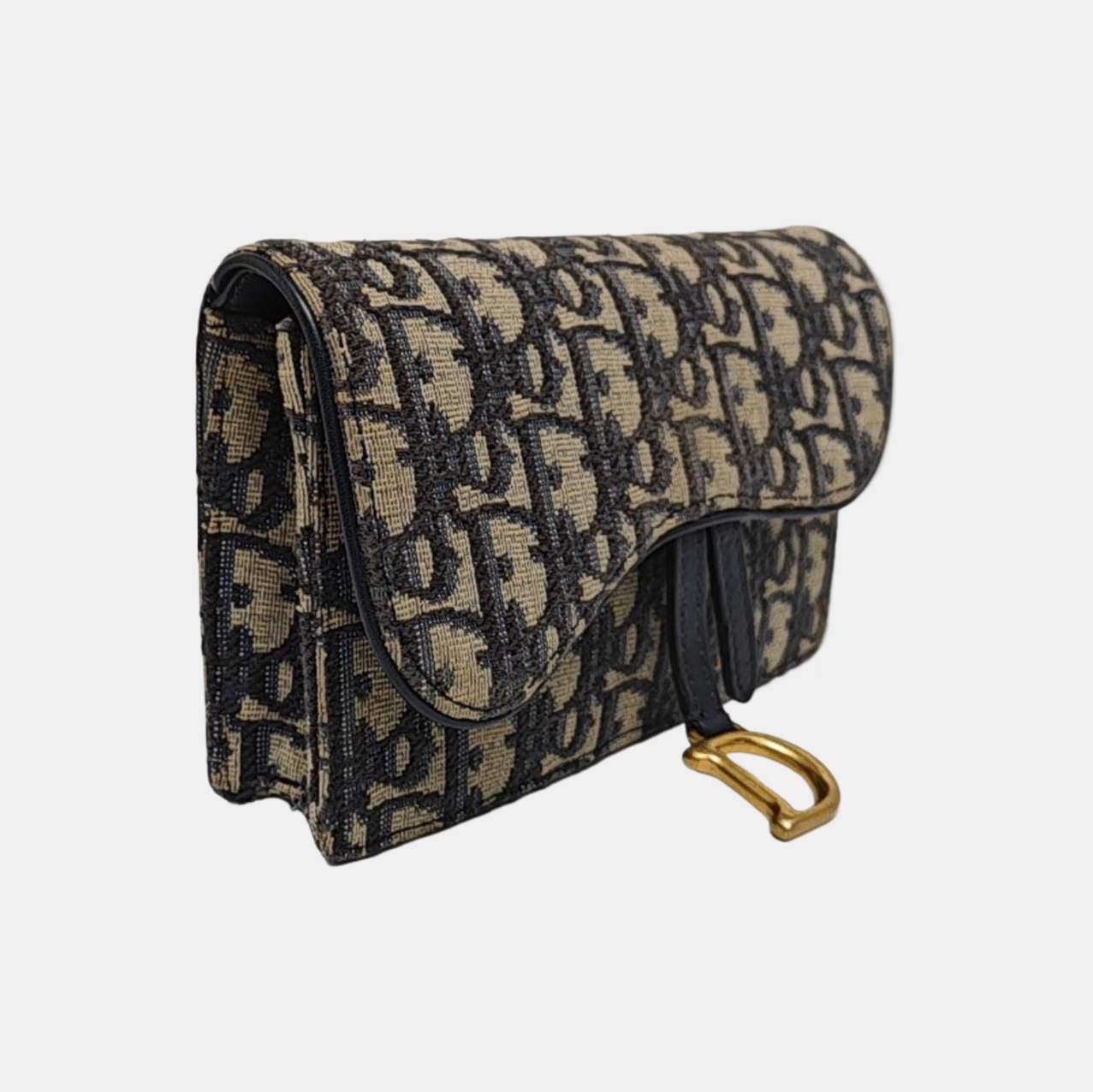 Saddle Mini Oblique Canvas Blue