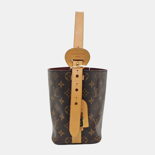 ALL IN BB Monogram Coated Canvas Brown