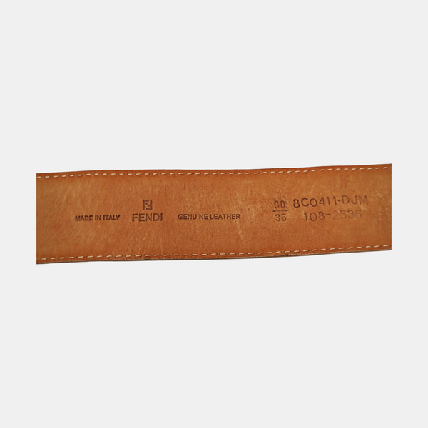 Leather Belt White