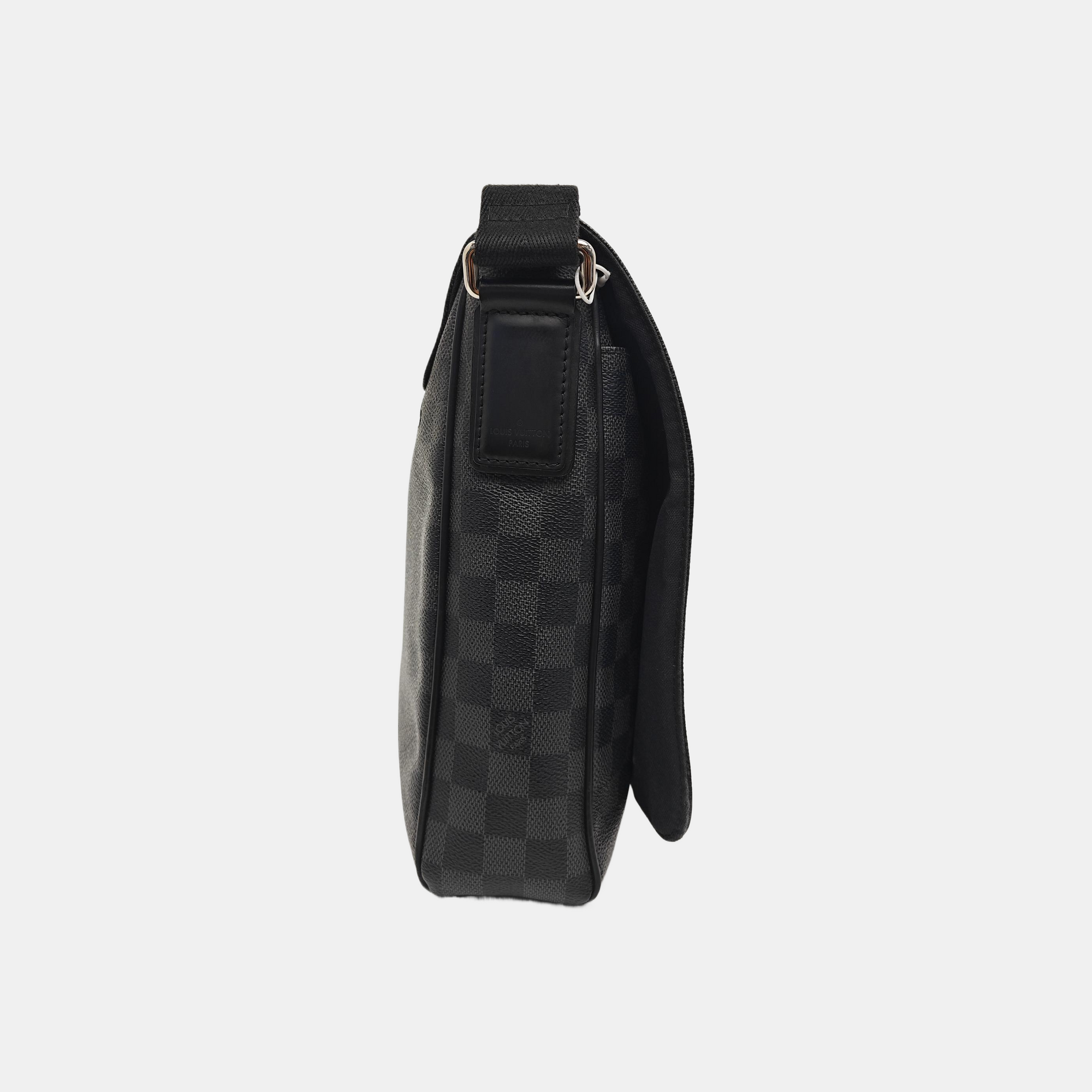 DISTRICT MM Damier Graphite Coated Canvas Gray