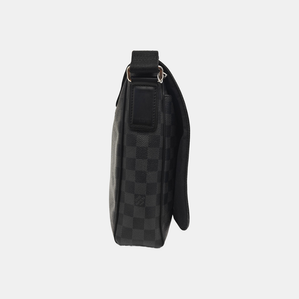 DISTRICT MM Damier Graphite Coated Canvas Gray
