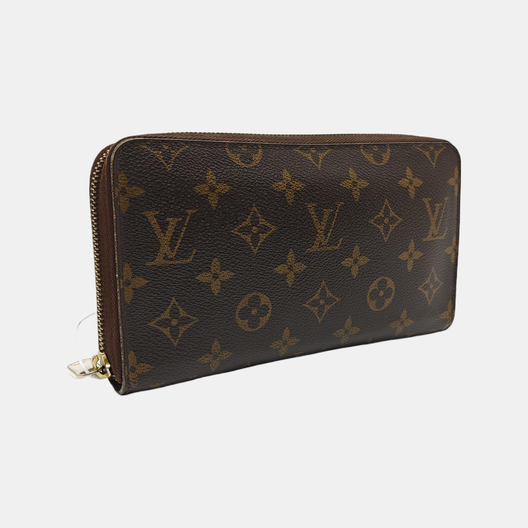 ZIPPY Monogram Coated Canvas Brown Wallet