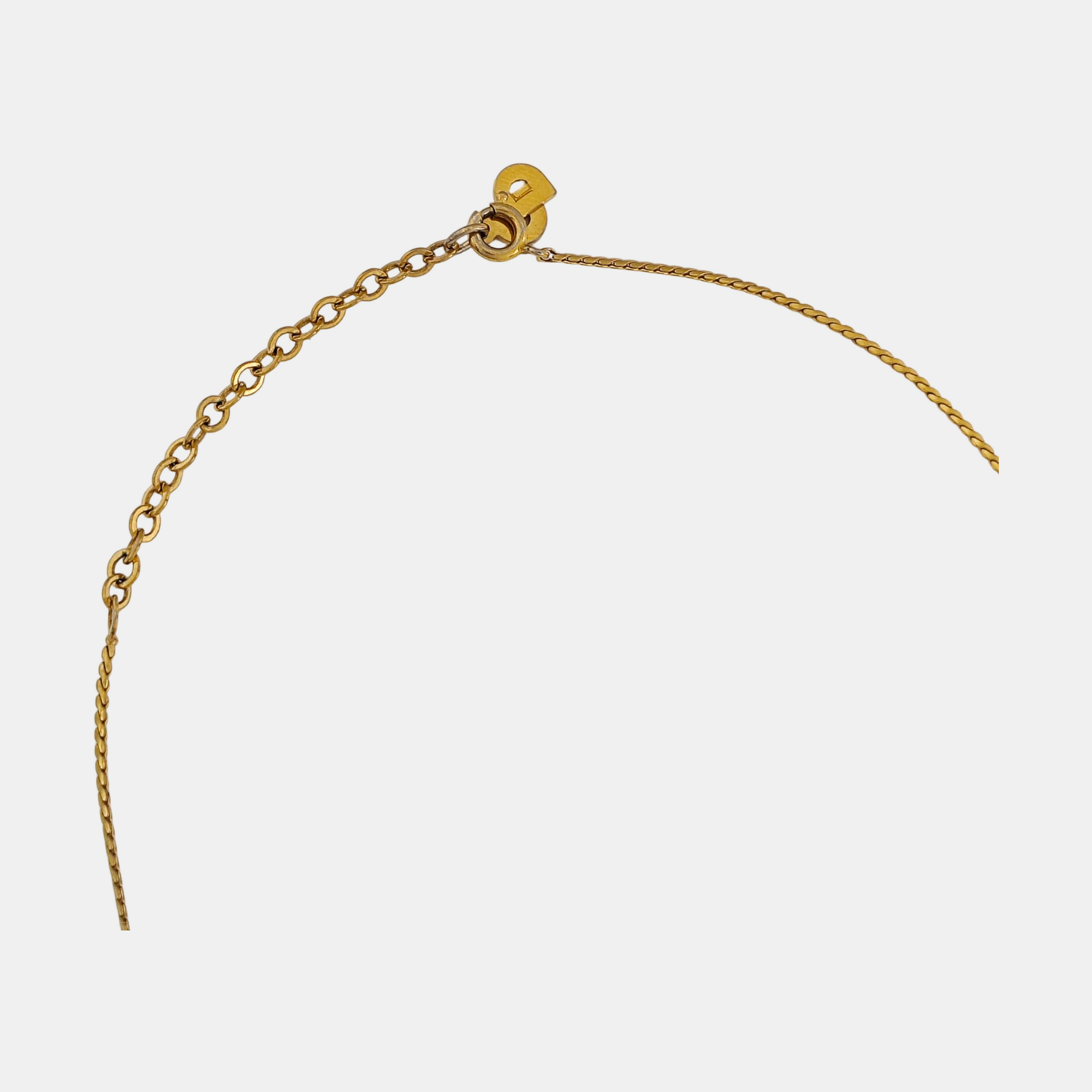 Petit CD Metal Gold Necklace