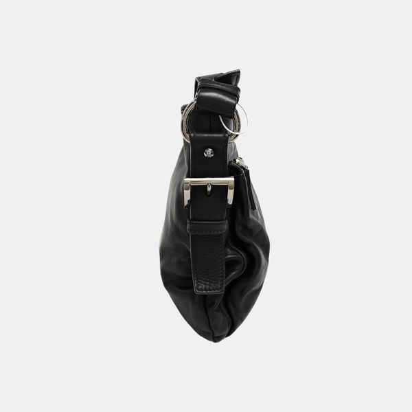 Calfskin Shoulder Bag Black