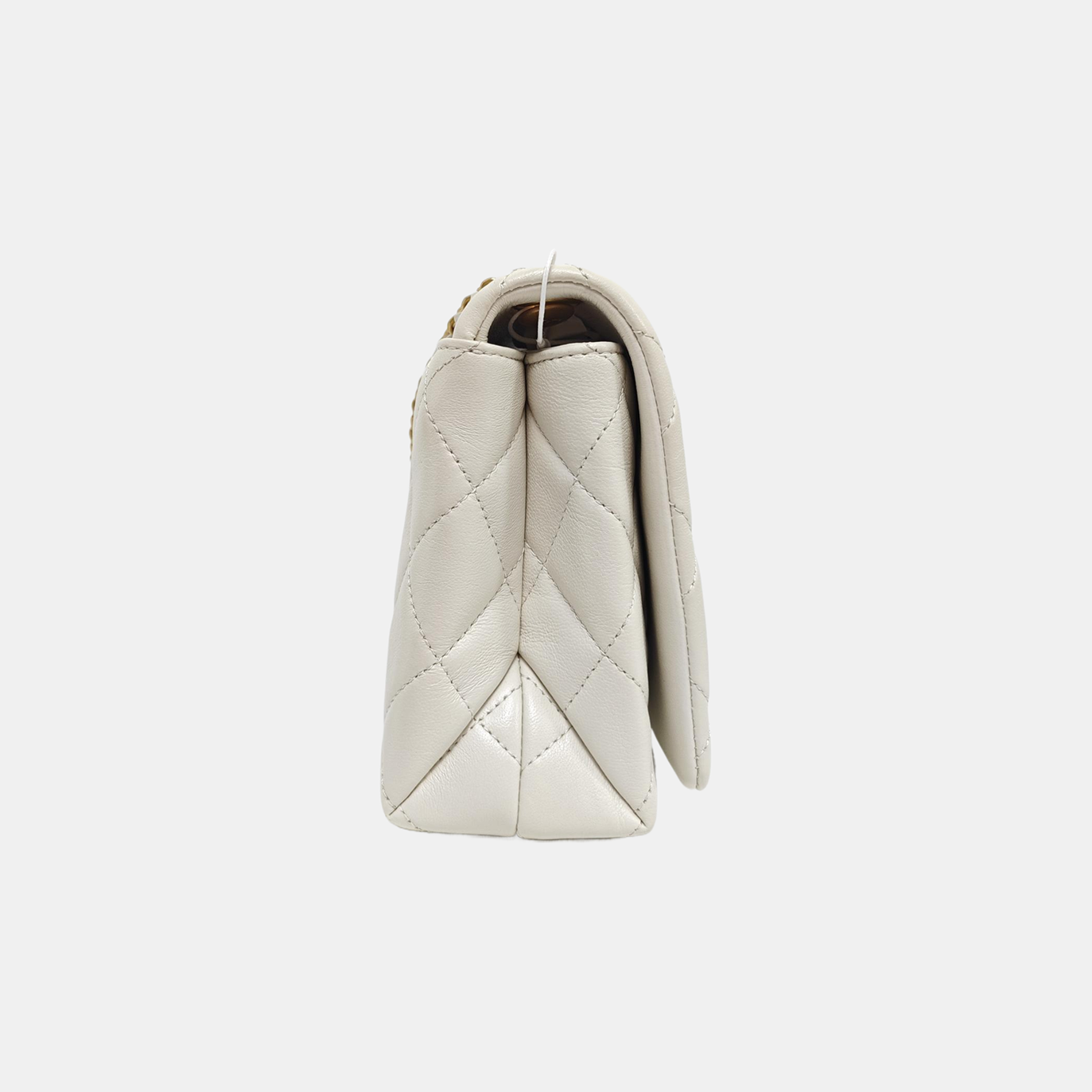 Quilted Lambskin White