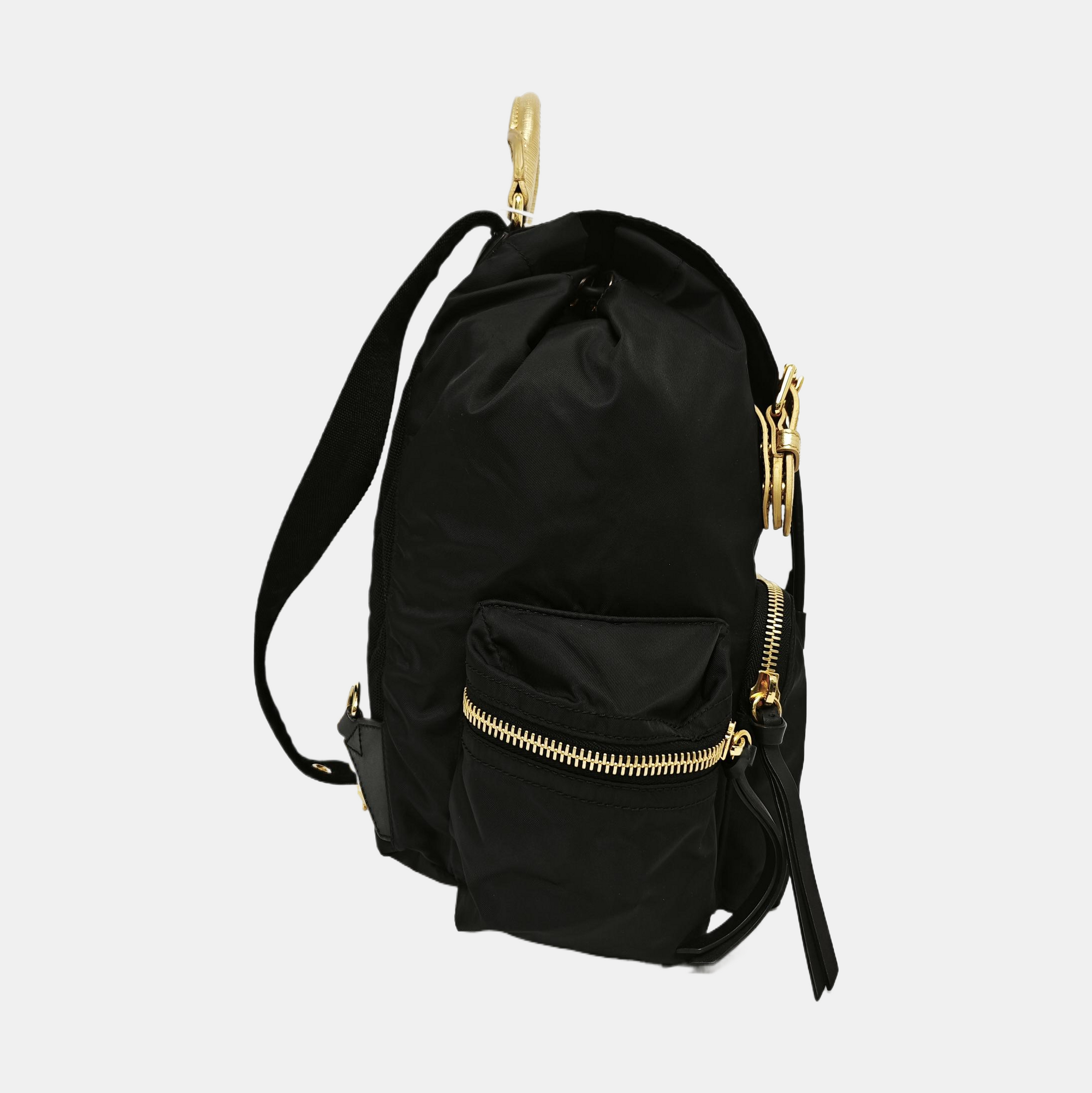 The Rucksack Medium Nylon Black