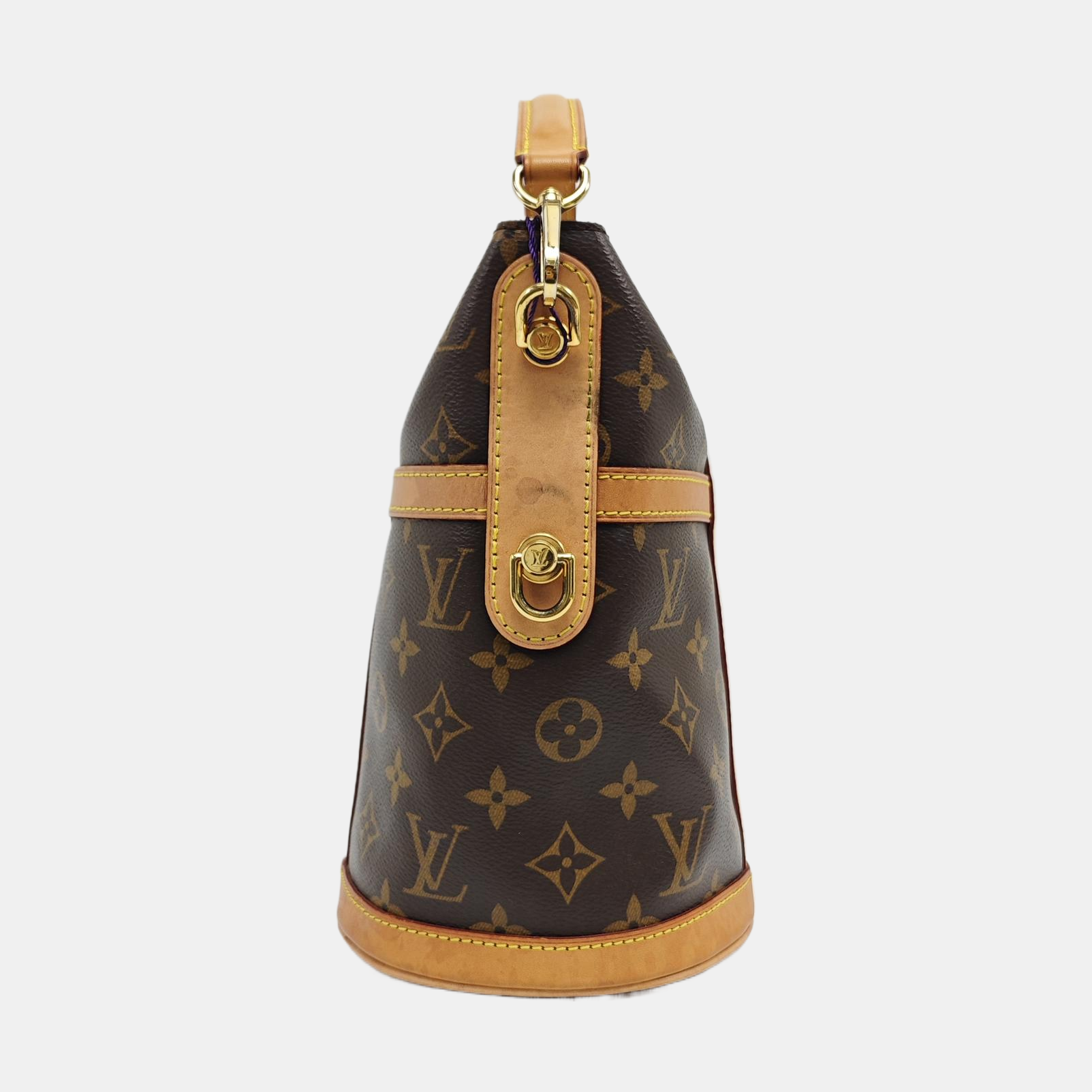 DUFFLE Monogram Coated Canvas Brown