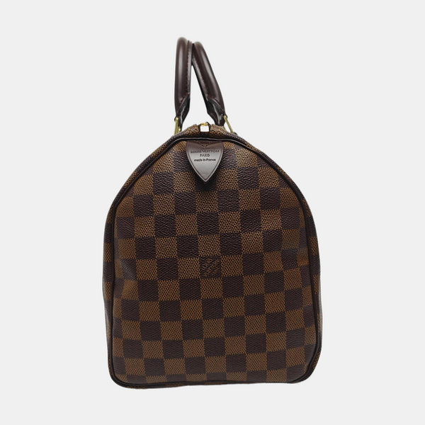 SPEEDY 30 Damier Ebene Coated Canvas Brown