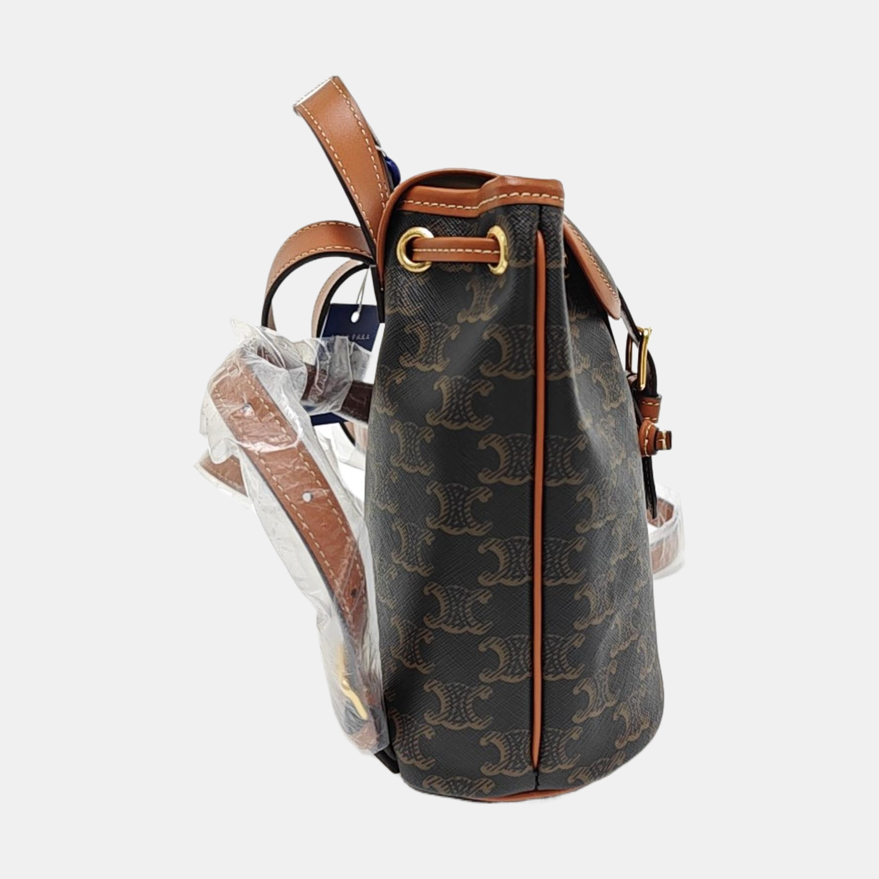 TRIOMPHE Mini Coated Canvas Brown