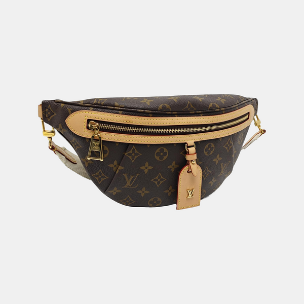 BUMBAG Monogram Coated Canvas Brown