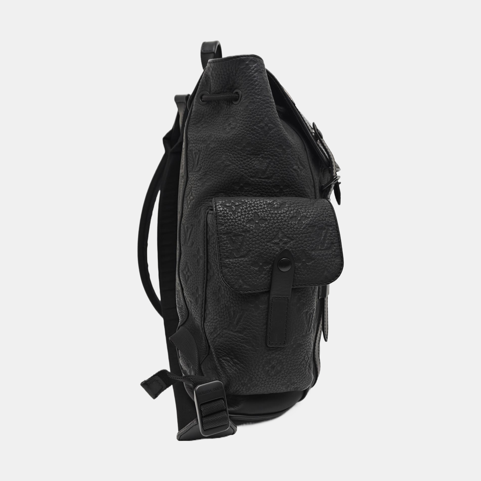CHRISTOPHER PM Monogram Calfskin Black
