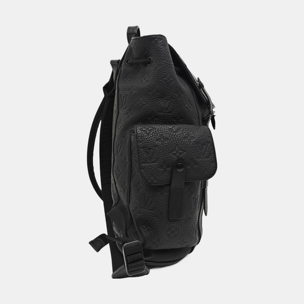 CHRISTOPHER PM Monogram Calfskin Black