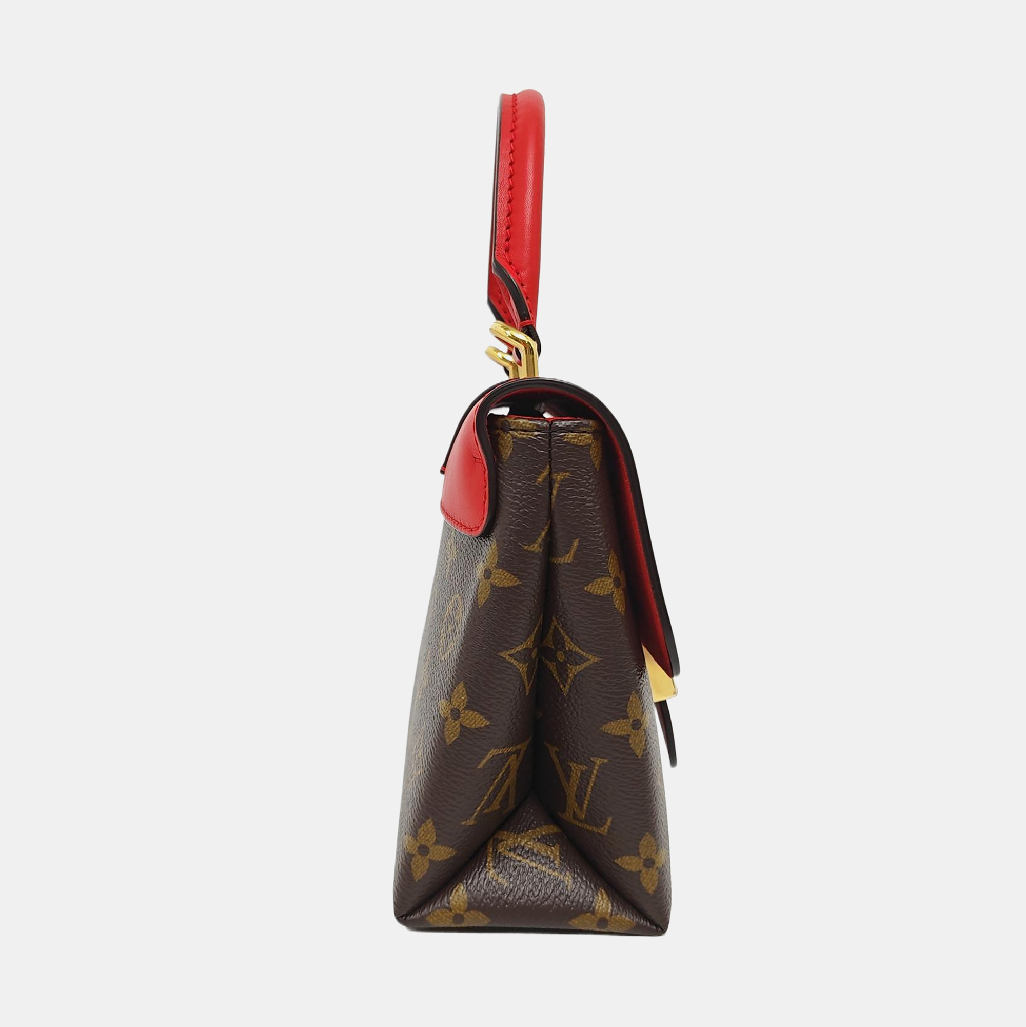 LOCKY BB Monogram Coated Canvas Red