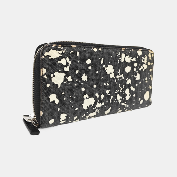 Coated Canvas Wallet Gray