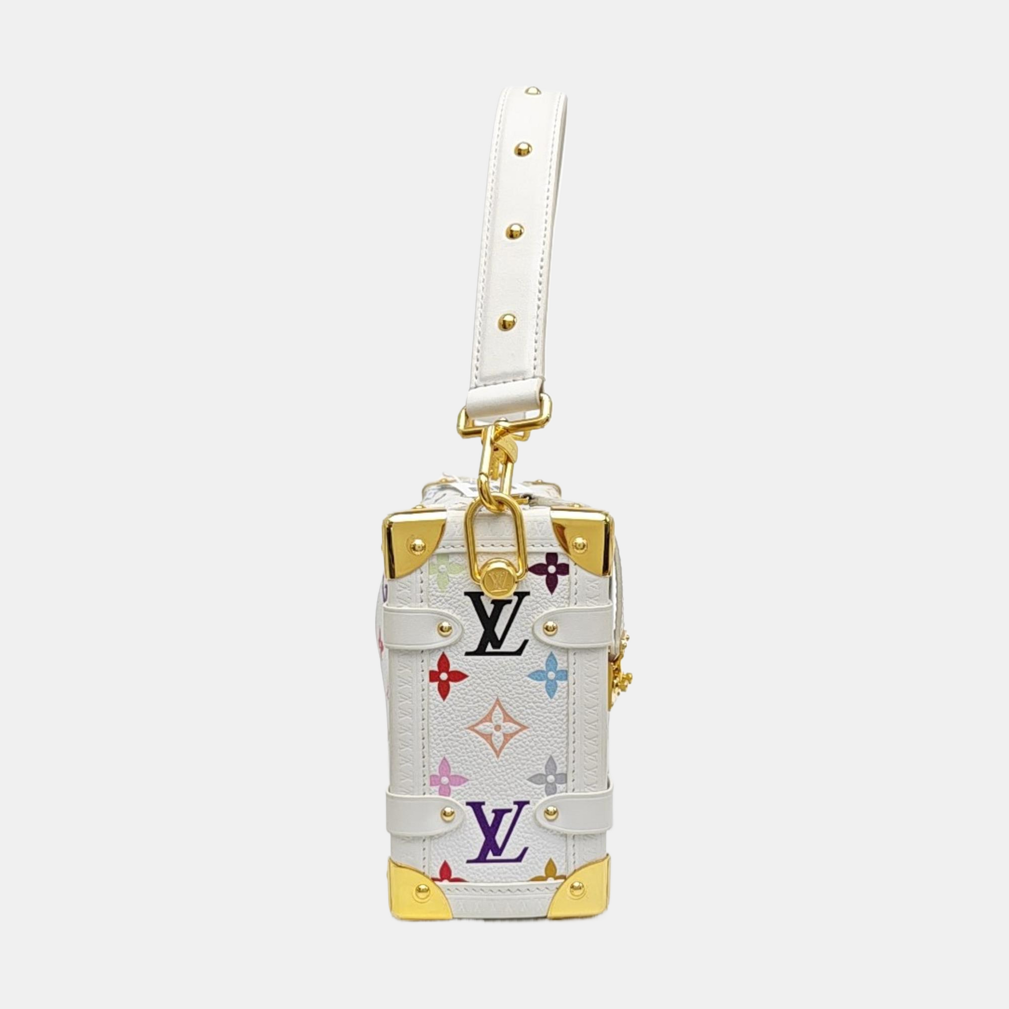 LV × TM SIDE TRUNK MM Monogram Calfskin White