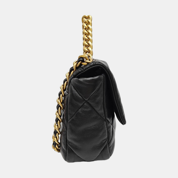 CHANEL 19 Medium Quilted Lambskin Black