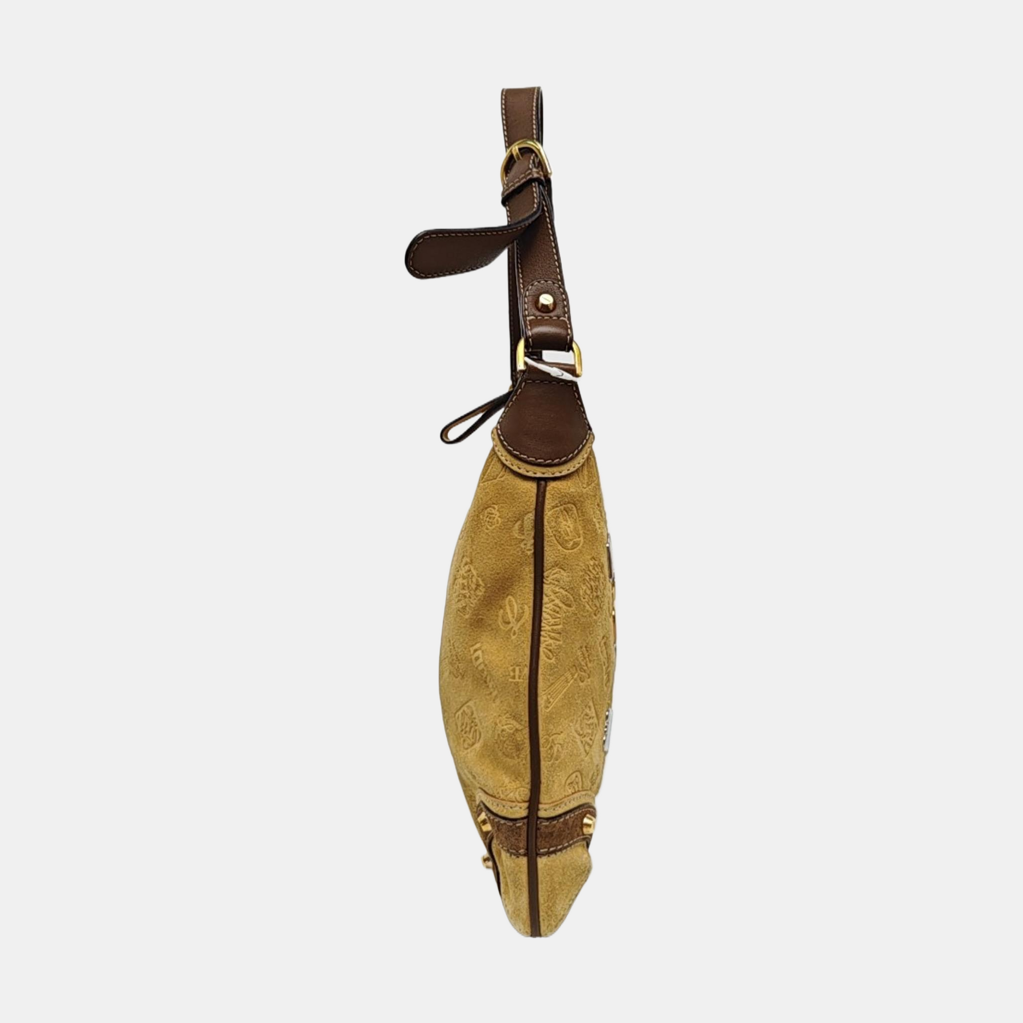 Suede Shoulder Bag Brown