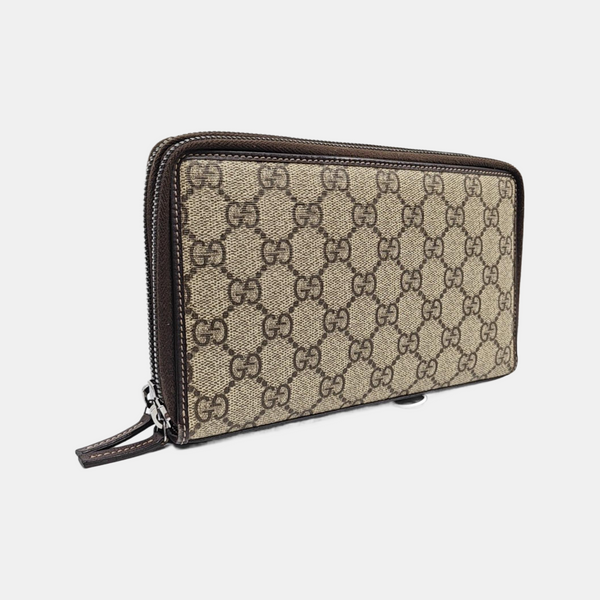 GG Supreme Monogram Coated Canvas Brown