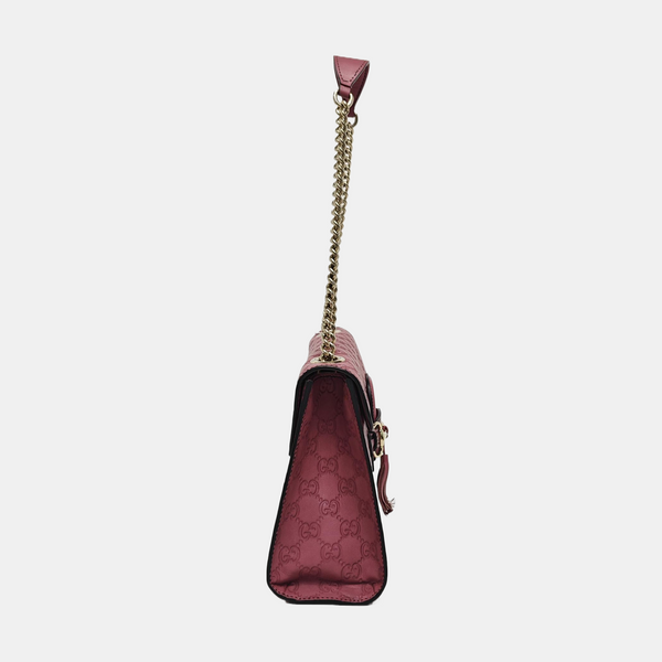 Emily Chain Monogram Calfskin Pink