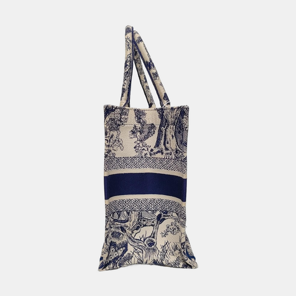 Book Tote Medium Canvas Blue