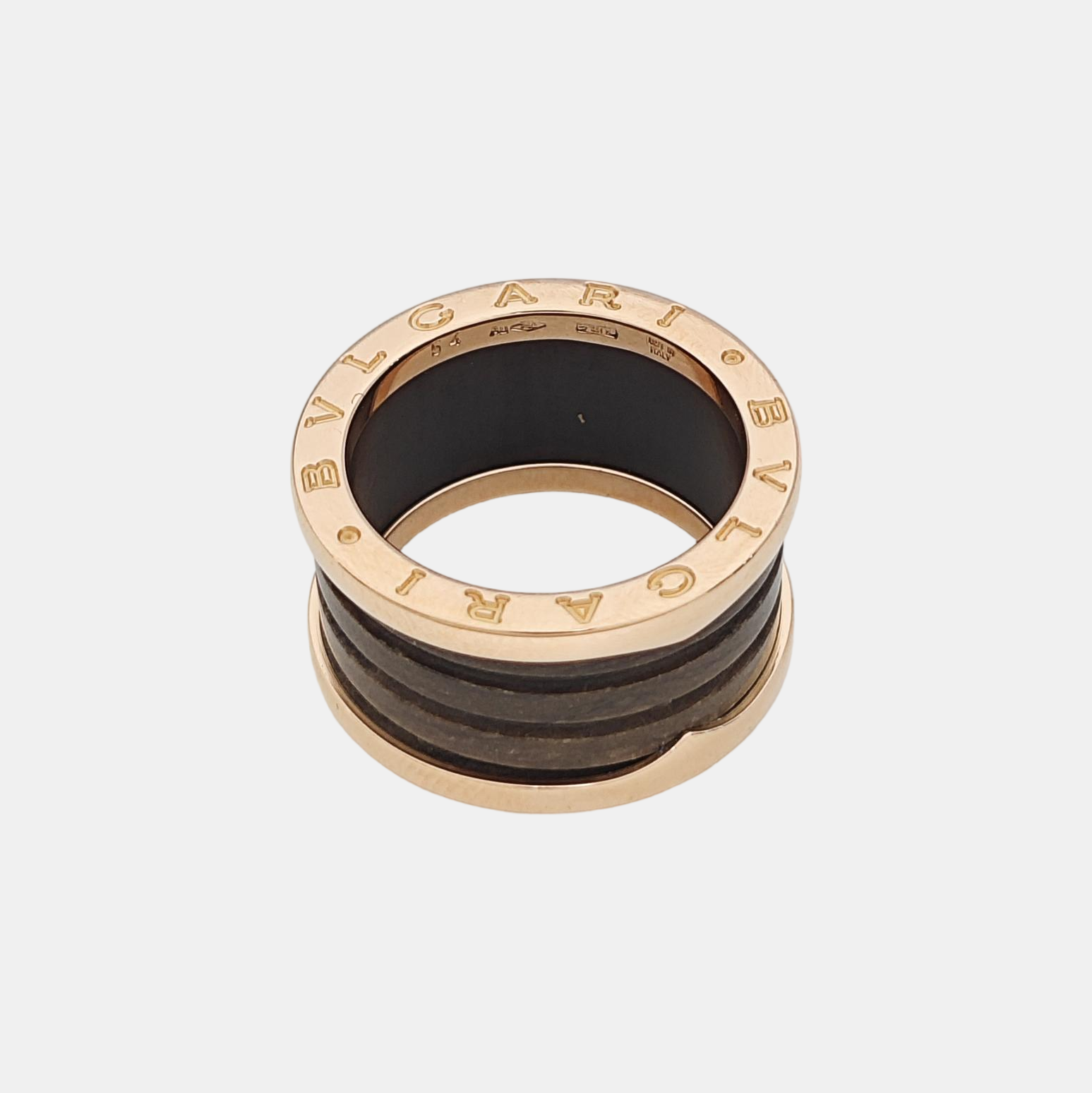 B.ZERO1 18k Rose Gold Ring EU 54