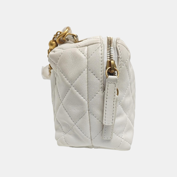 Quilted Calfskin White
