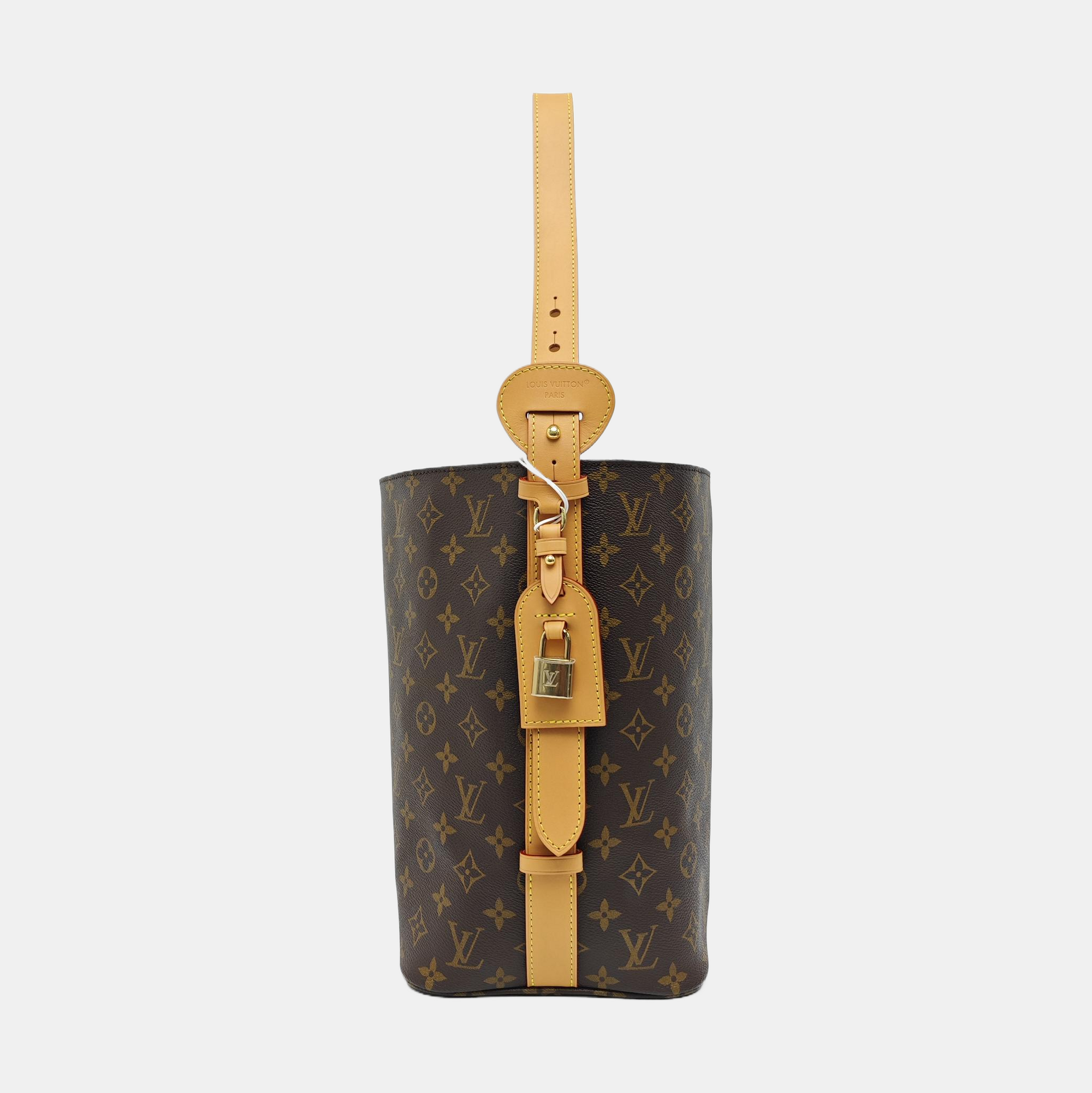 ALL IN GM Monogram Coated Canvas Brown