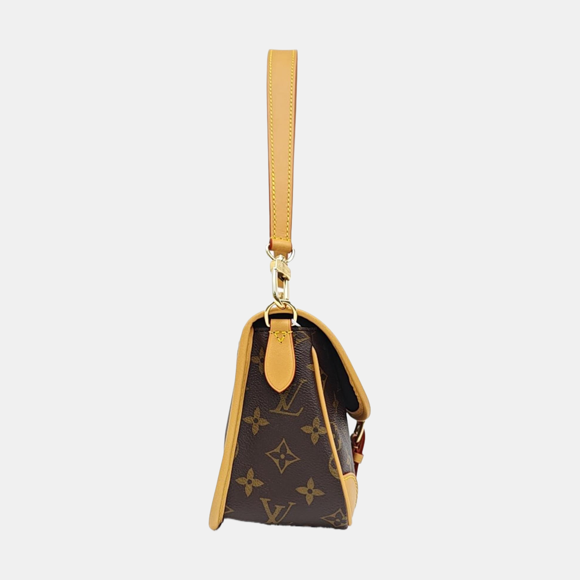 DIANE Monogram Coated Canvas Brown