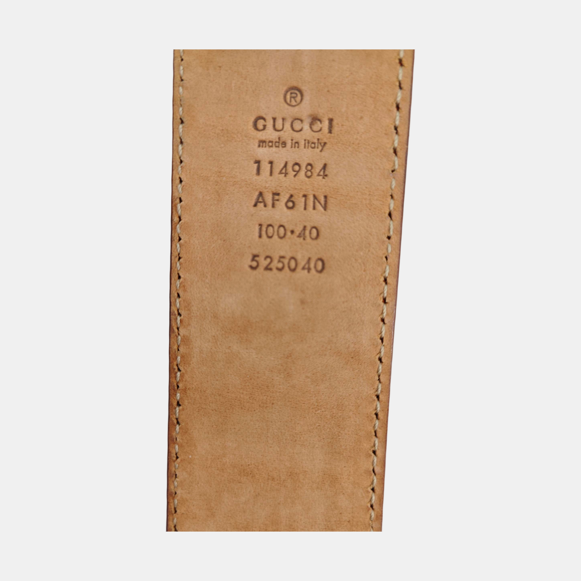 Leather Belt Orange